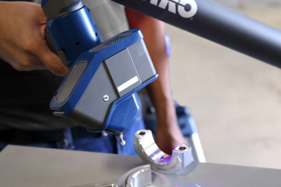 FARO 3D scanner scanning metal connecting rod